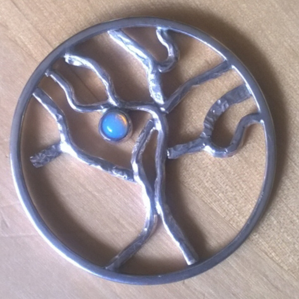 14003N – Tree of life small Moonstone pendant Silver – sold