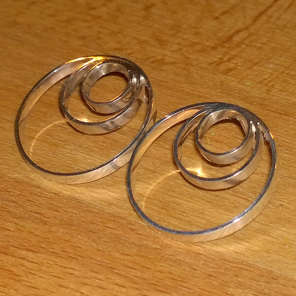 17001E – Circles Earrings Silver
